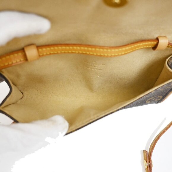 LOUIS VUITTON Pochette Twin PM 2Way Shoulder Clutch Bag Monogram M51854 33EF207 - Picture 12 of 16